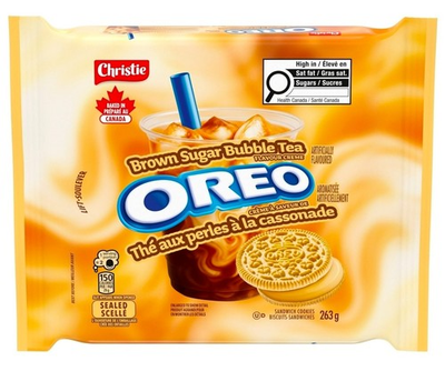 Oreo Brown Sugar Boba Tea Flavor - 6 x 263g Family Size Packs (56 ch)