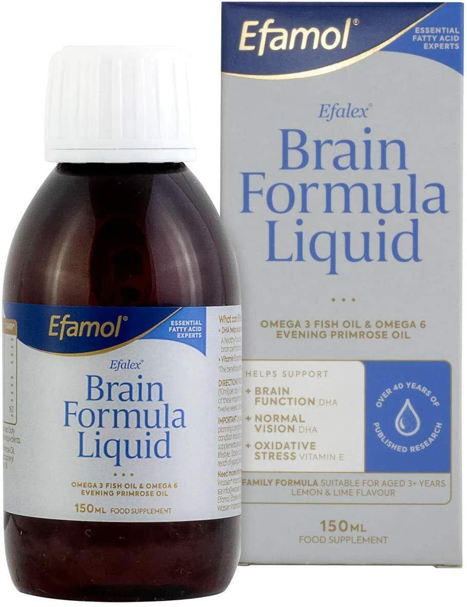 Efamol Efalex Original Brain Formula Liquid 150ml Omega 3 & 6 - 3 counts-From UK