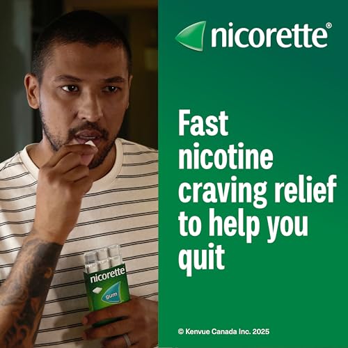 Nicorette Nicotine Fresh Fruit Gum 2mg – 210 Pieces Value Size Smoking Cessation Aid Long Expiry
