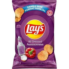 2 Bags Lay's All Dressed Chips (235g) Snacks Made in Canada Family Size Popular Free shipping