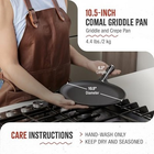 Victoria Cast Iron Round Pan Comal Griddle Seasoned with 100% Kosher Certified
