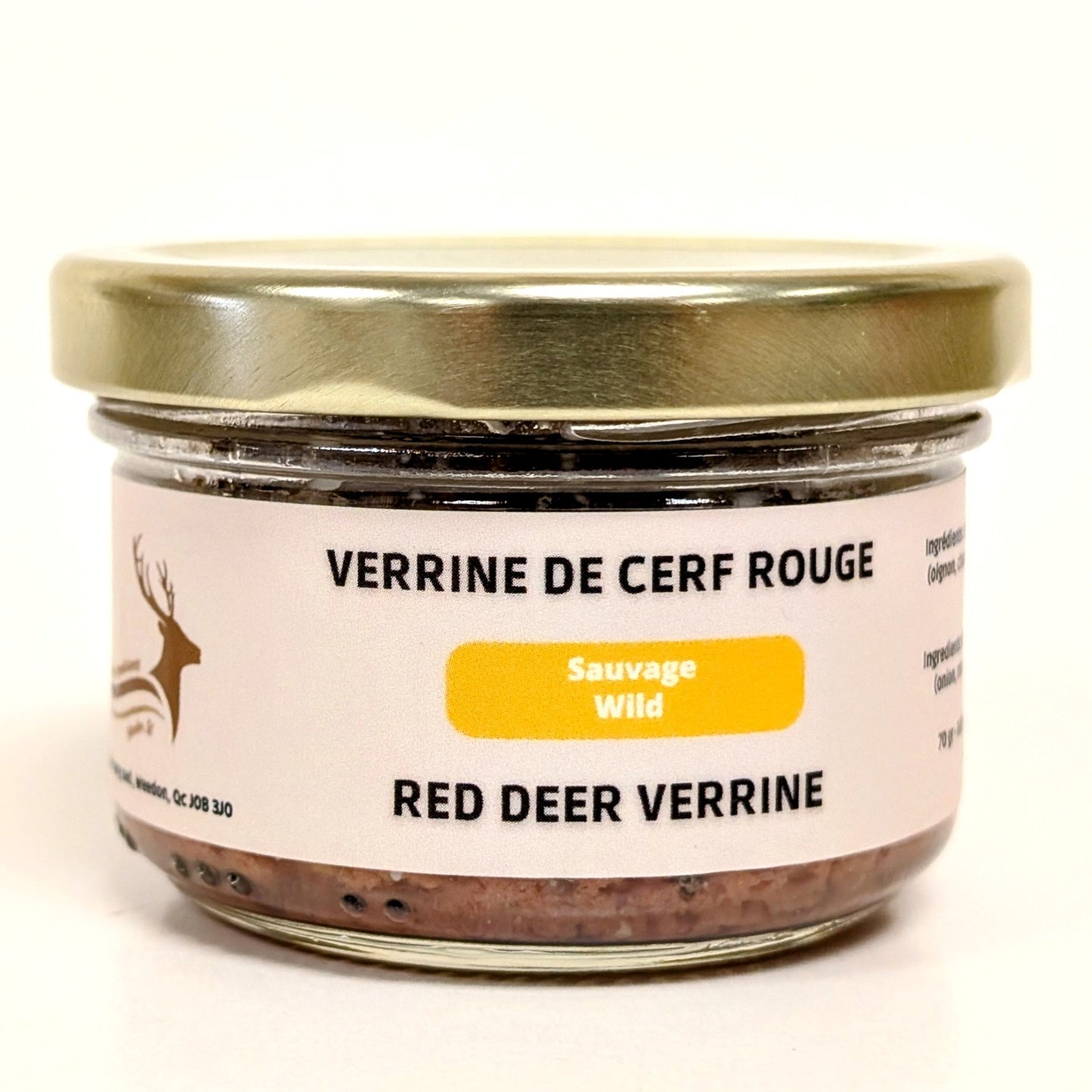 Wild Red Deer Terrine Gourmet Game Meat Spread Artisan Pâté Ready to Serve