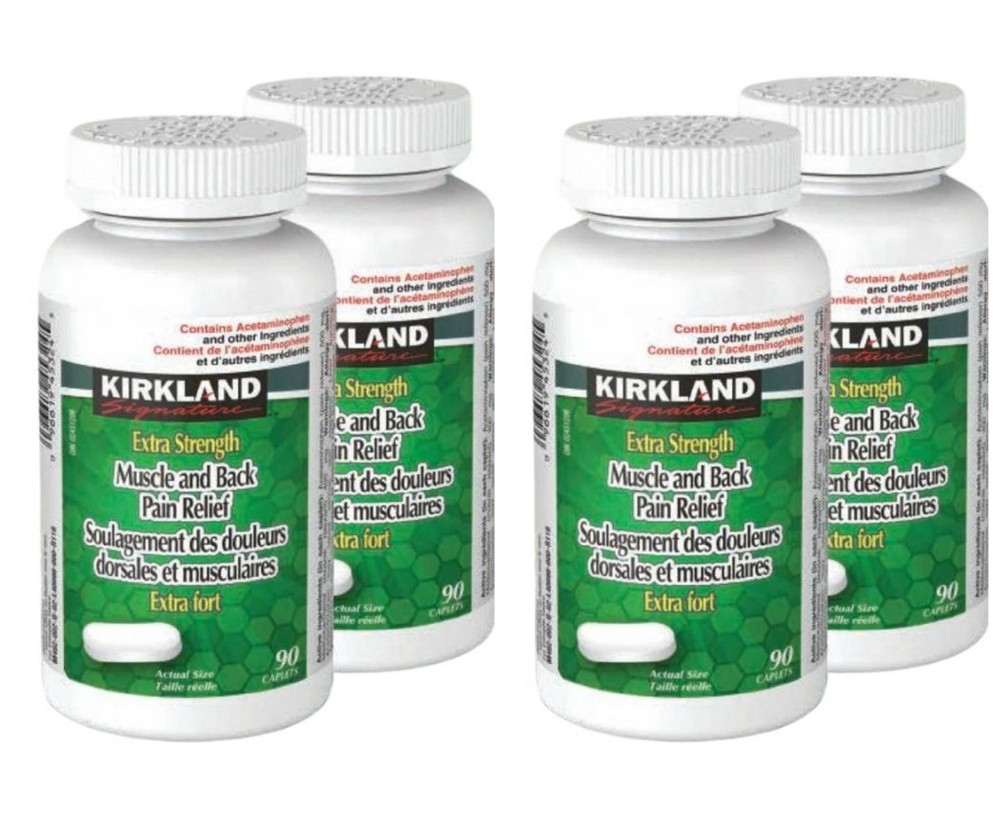 Kirkland Signature Extra Strength Muscle & Back Pain Relief ā 360 Caplets for Fast Pain Relief ā Free Shipping