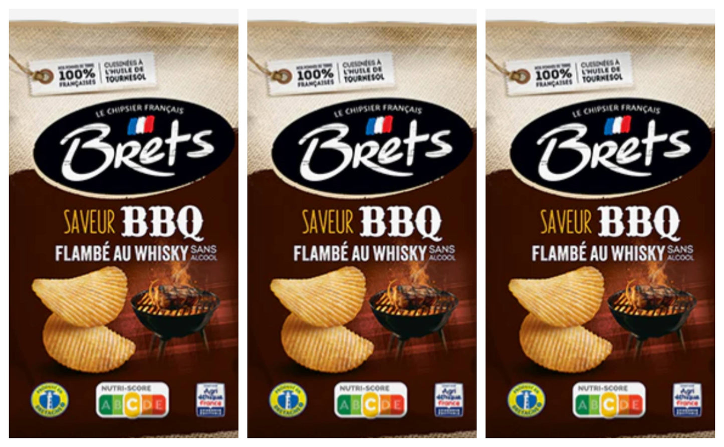 BRETS BBQ Flavor Flambéed with Alcohol-Free Whiskey 125g