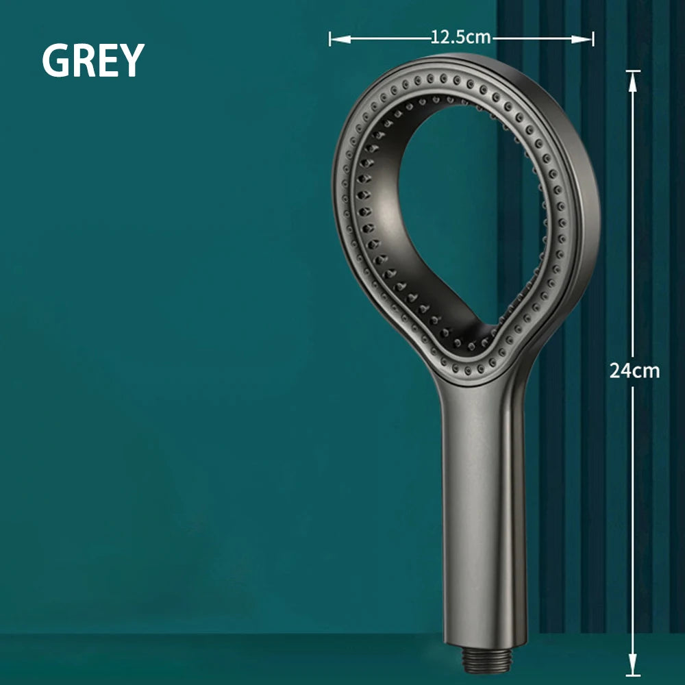 High Pressure Rainfall Shower Head Set – Large Water Flow Ring Design Bathroom Accessories