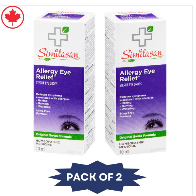 Similasan Allergy Eye Relief Drops 10ml - Fresh Stock - Natural Relief x 2 count