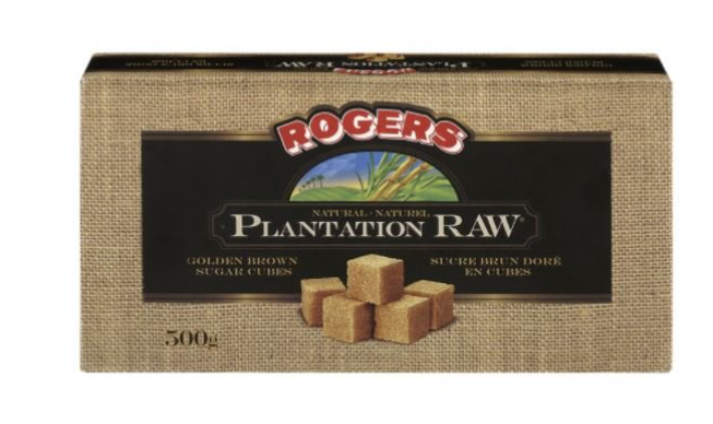 ROGERS Plantation Raw Brown Sugar Cubes 500 g from Canada