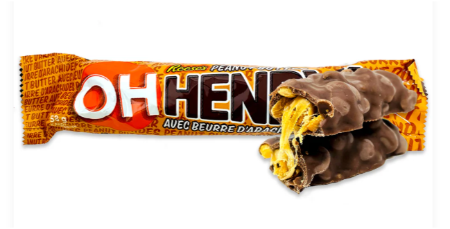 OH HENRY! REESE’S Peanut Butter Candy Bars (10 x 58g) – The Ultimate Bulk Snack Pack