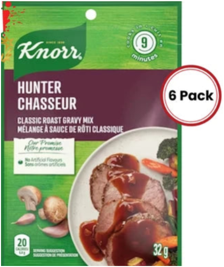 Knorr Classic Roast Gravy Mix No Artificial Flavours 6 x 32g – Free Shipping