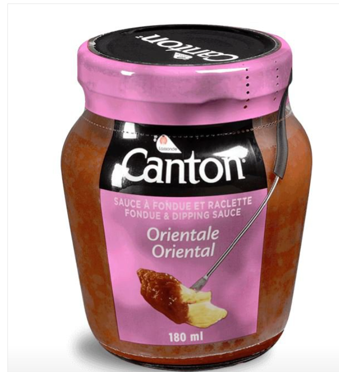 Canton Oriental Gourmet Fondue & Raclette Side Sauce 180ml x 4 – Product of Canada Free Shipping