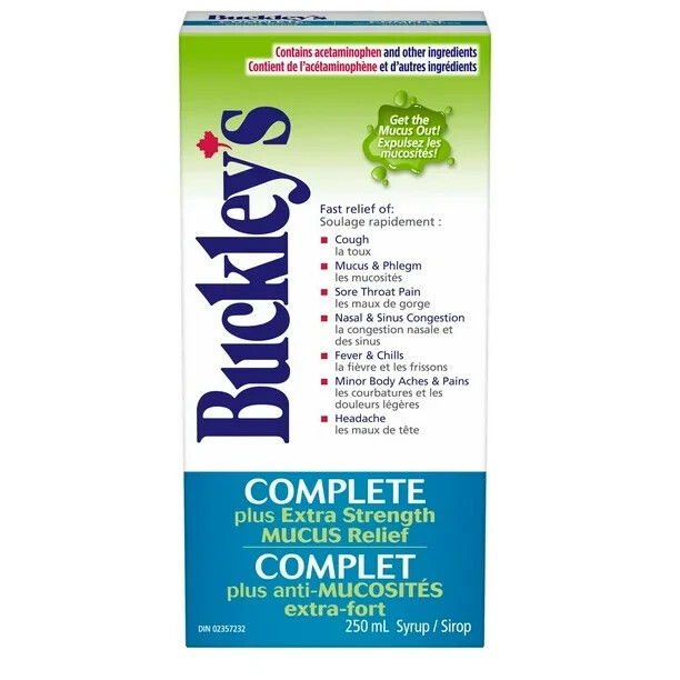 Buckley's Complete MUCUS RELIEF COUGH Syrup Extra Strength Large SIZE 250ml