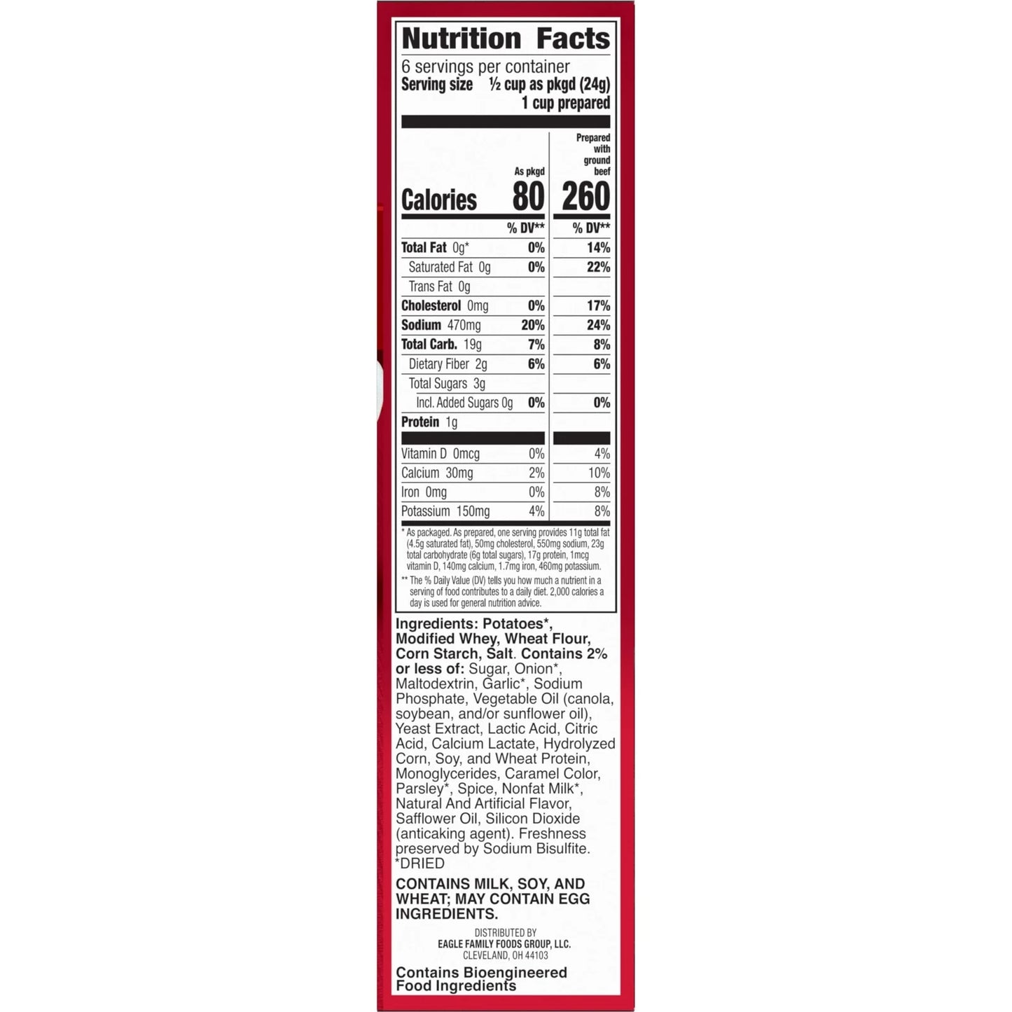 12 Pack Hamburger Helper Potatoes Stroganoff Family Meal Easy Cook 5 Ounce