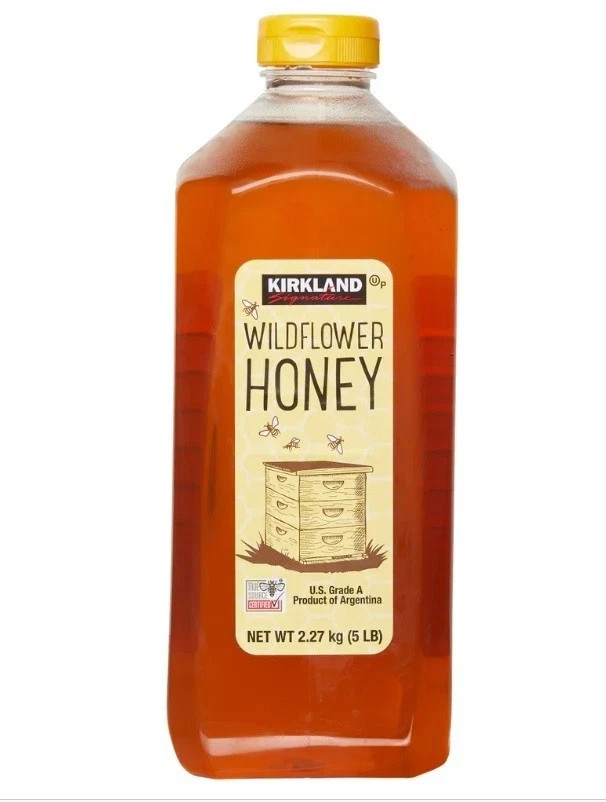 Kirkland Signature Wildflower Honey 5 lb Natural Grade A Pure Honey Bulk Sweetener