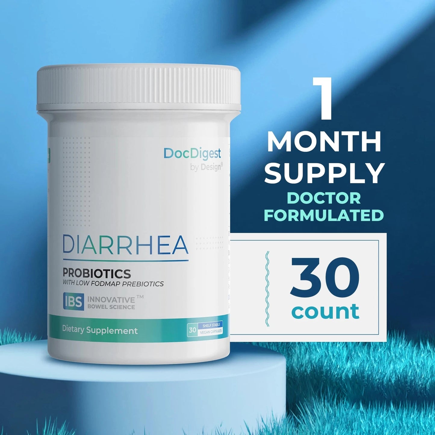 IBS Diarrhea Relief Probiotic Anti Diarrheal Pills for Adults IBS-D Support