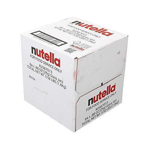 Nutella Hazelnut Spread with Cocoa Pack of 64 Mini 0.88 Oz Glass Jars
