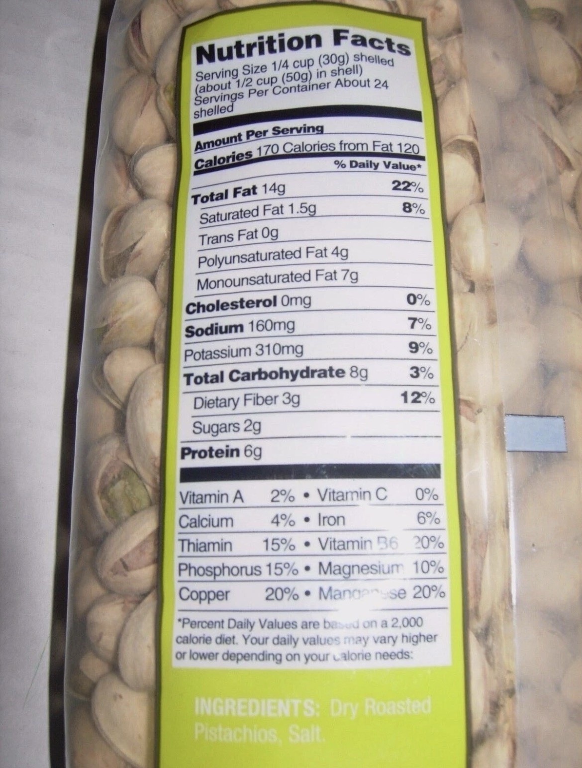 Kirkland Signature In-Shell Pistachios Roasted & Salted 3 lb Bag Kosher Snack