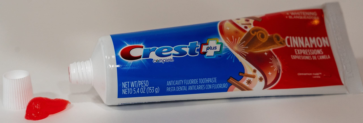 Crest Plus Complete Whitening Toothpaste Cinnamon Rush Pack of 4 5.4 Oz