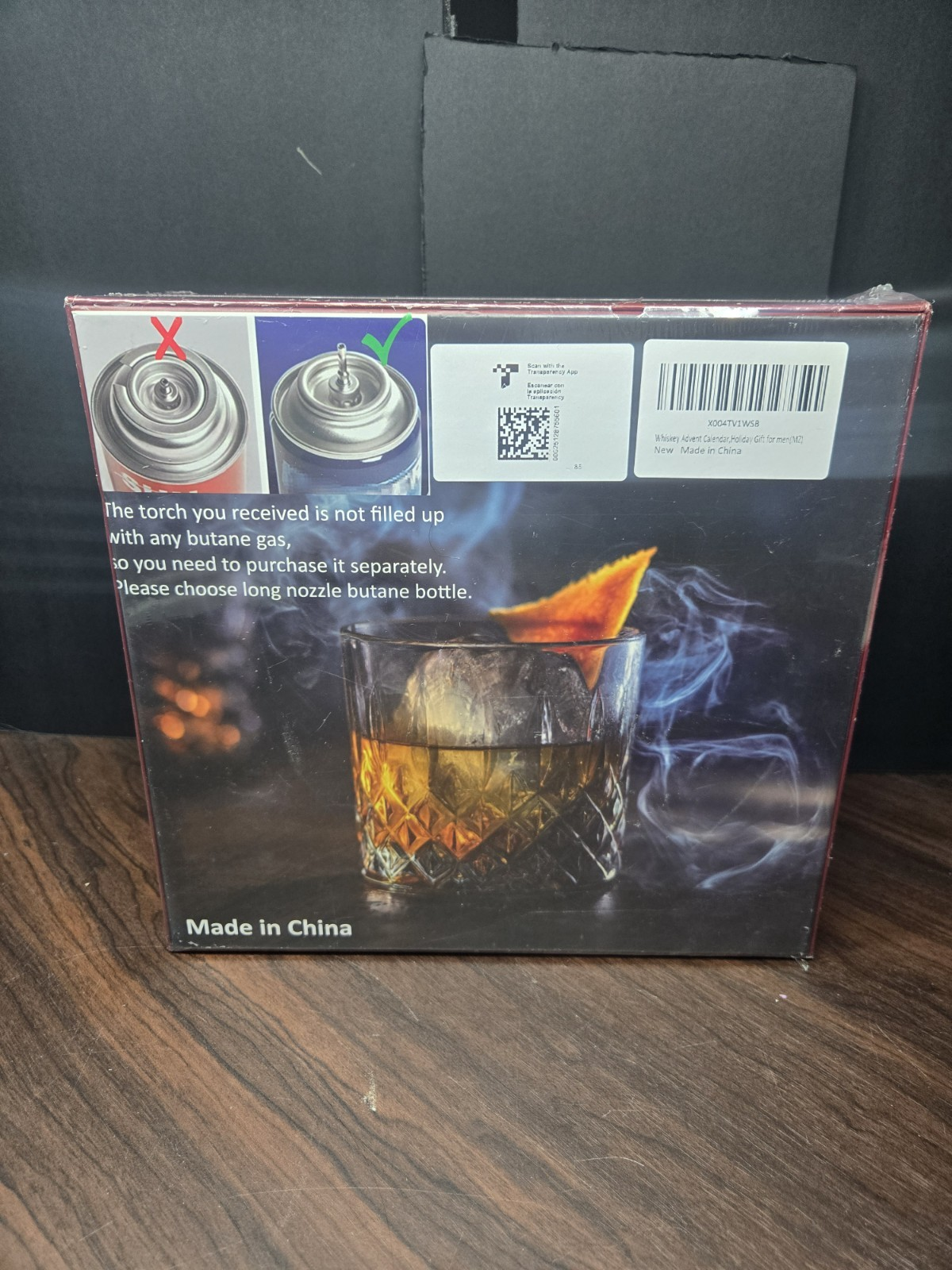 Whiskey Advent Calendar 2026 for Men, 24 Day Bourbon Smoker Infuser Kit for Co
