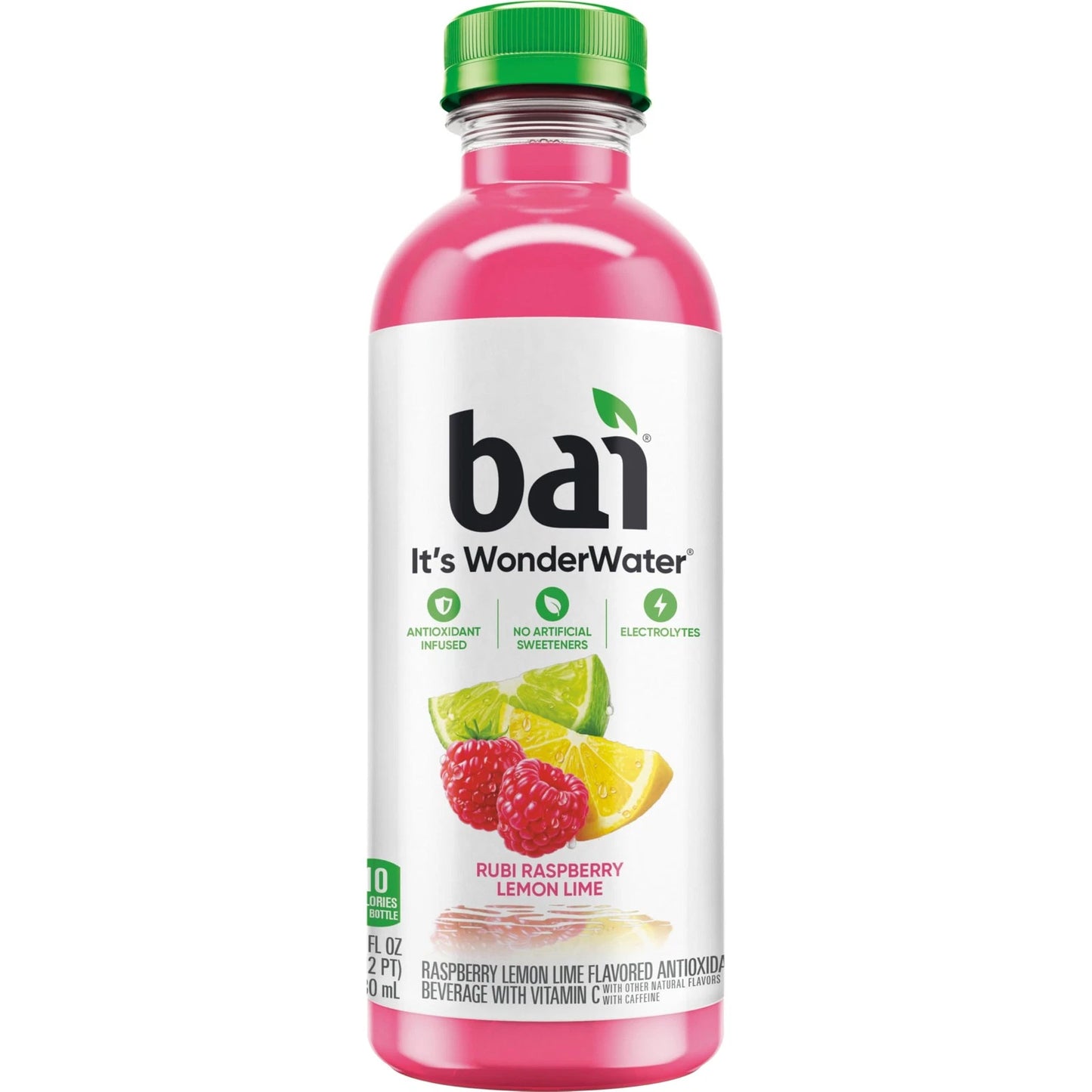 Bai Antioxidant Infused Water Beverage, Raspberry Lemon Lime, with Vitamin C ...