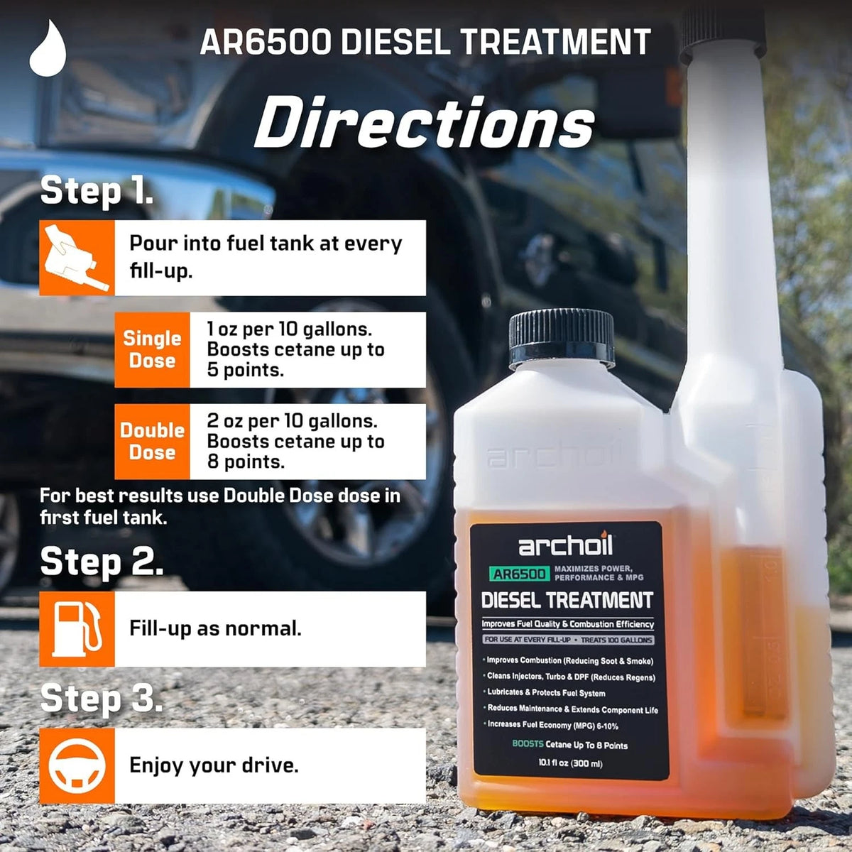 AR6500 Diesel Treatment 4-Pack for 400 Gallons
