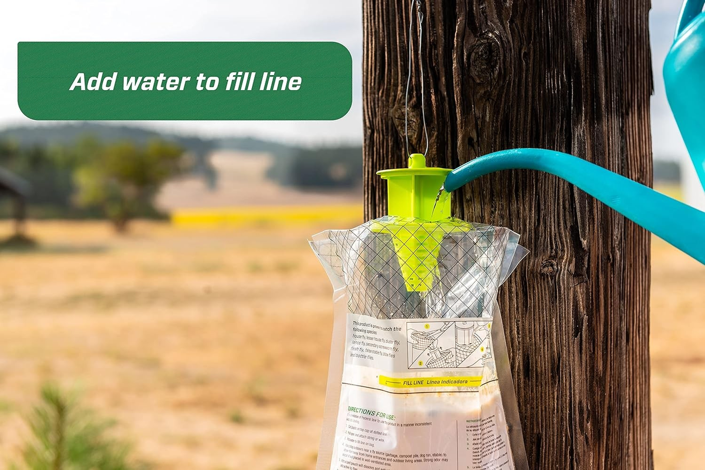 RESCUE! Big Bag Fly Trap Disposable, Outdoor Use 12 Traps Hanging Style