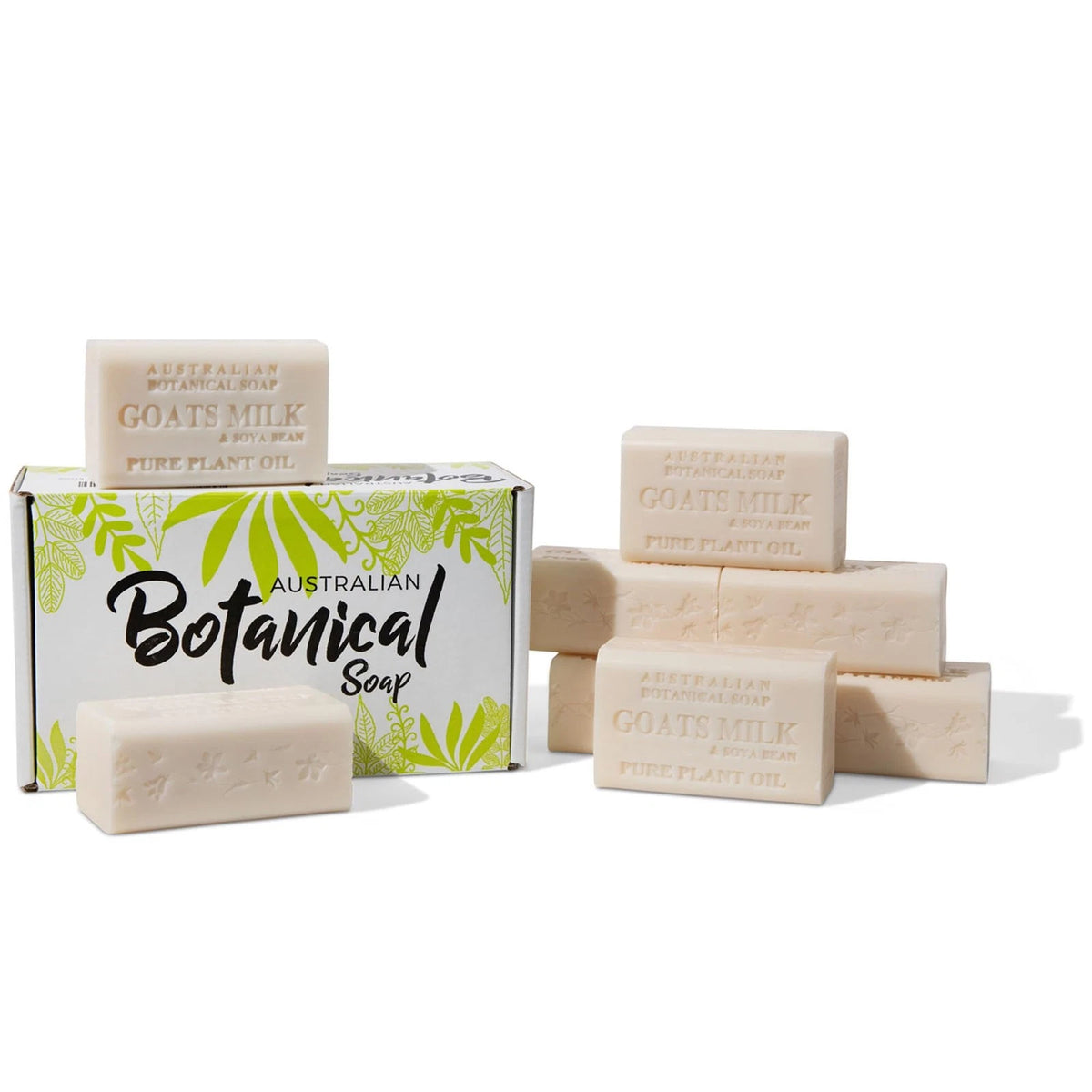 Australian Botanical Goat Milk Soap 8 Bars Triple Milled Soya Bean Oil 6.8 oz