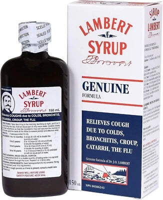 2 Pack Lambert Genuine Formula Cough Syrup 150ml – Soothing Cough Relief Syrup – Free Shipping