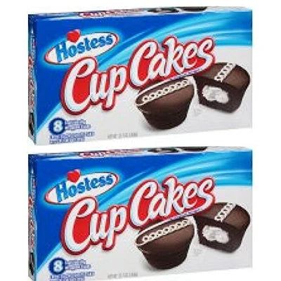 Hostess Chocolate Cupcakes – Classic Cream Filled Chocolate Snack Cakes 2 boxes  – Free Shipping