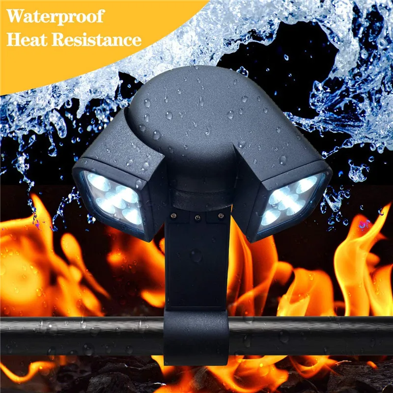 Double-Head LED Grill Light | Heat-Resistant Flexible BBQ Lamp for Night Fishing, Camping & Outdoor Cooking