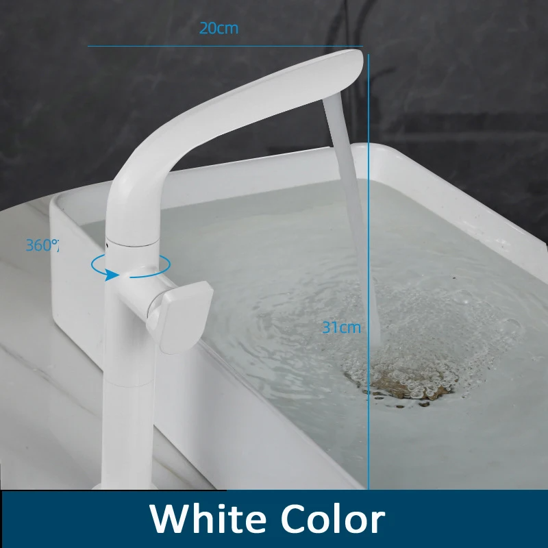 Brushed Gold Basin Faucet Brass Bathroom Faucet Mixer Tap Gold Wash basin Faucet Single Handle Hot & Cold Lavotory Faucet