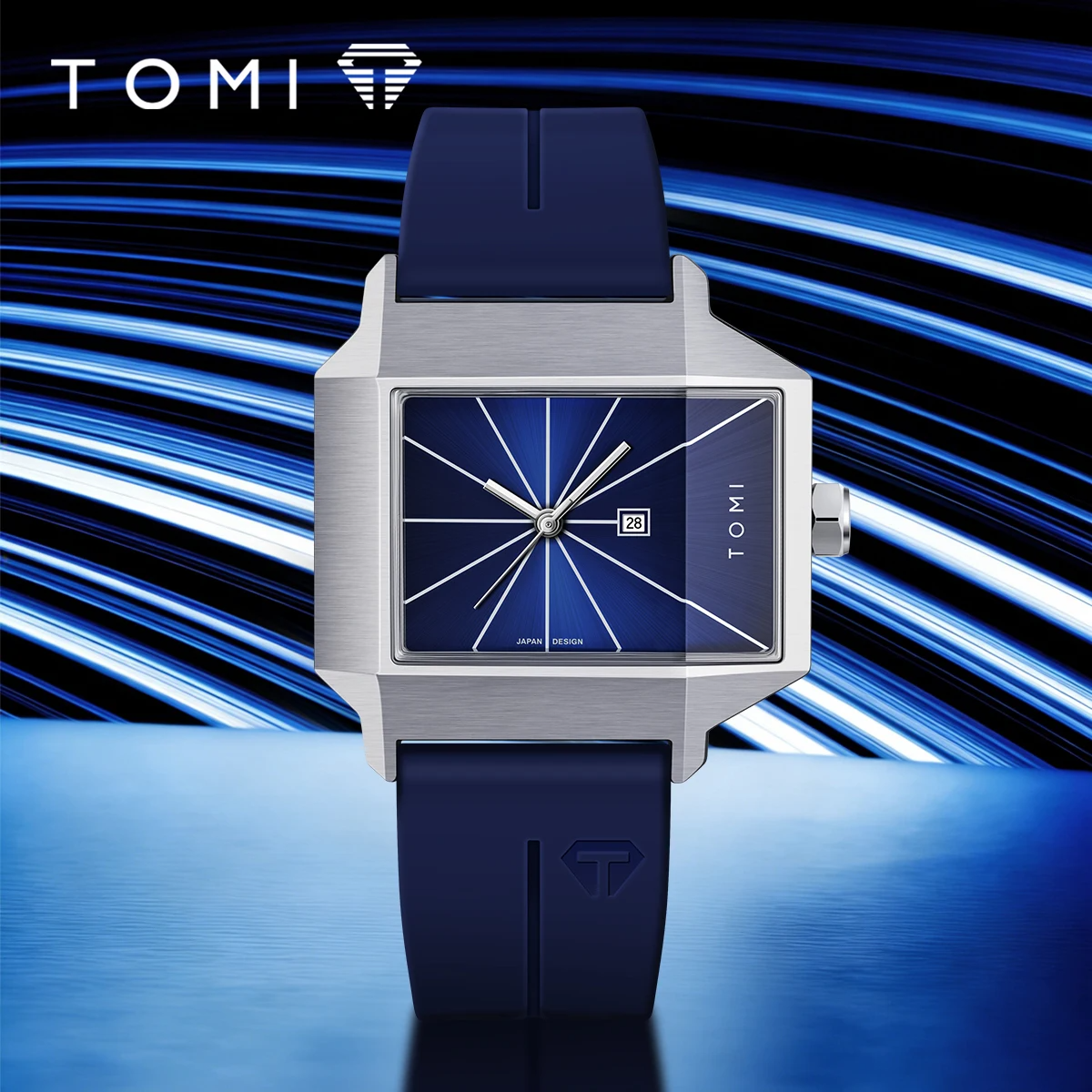TOMI Simple Men's Watch New Calendar Quartz Business Fashion Wristwatch Textured Men's Gift