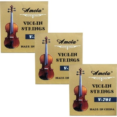 Full Set Replacement Stainless Steel 4/4 Size Violin Strings E A D G -3 Packs