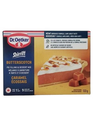 Dr. Oetker Shirriff Butterscotch Pie Filling & Dessert Mix 133g/4.6