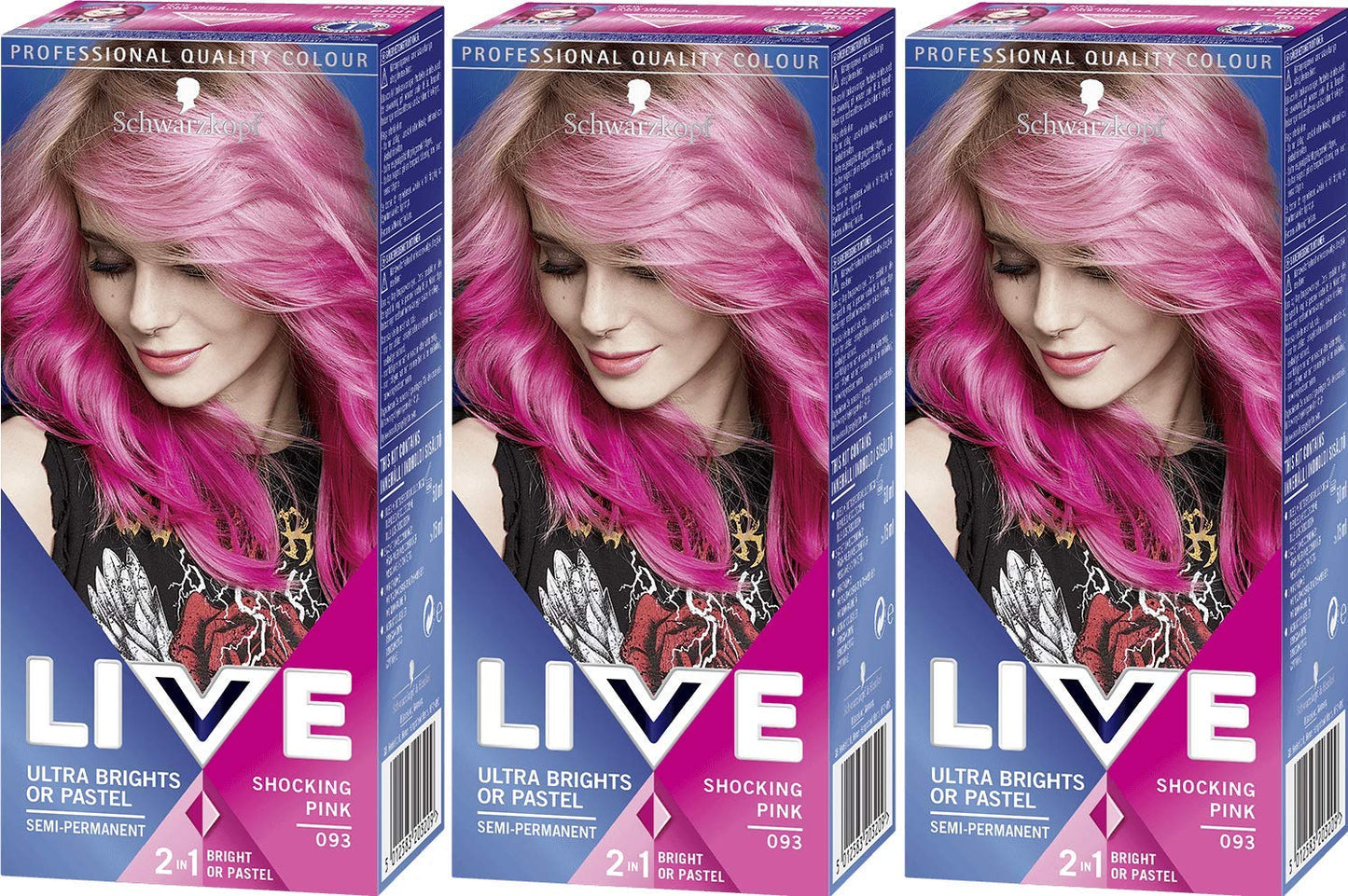 Schwarzkopf Live in Color XXL Ultra Brights Shocking Pink no 93 From Germany