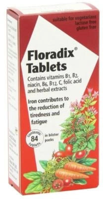 Floradix Iron Supplement Tablets 84 Tablets*from uk