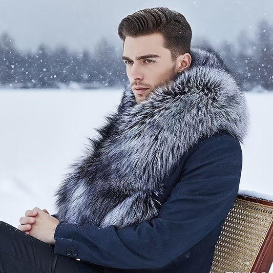 Gentleman's Faux Scarf Neck Warmer | Medium-Length Winter Scarf | Warm & Stylish Cold-Weather Accessory | FREE SHIPPING 🧣❄️