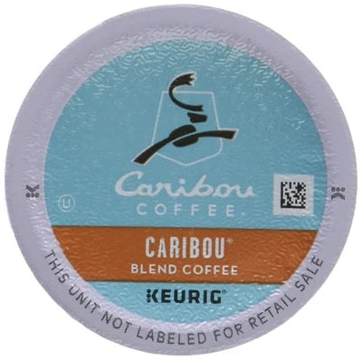 Caribou Coffee K Cups 96 Count Medium Roast Arabica Blend for Keurig Brewers