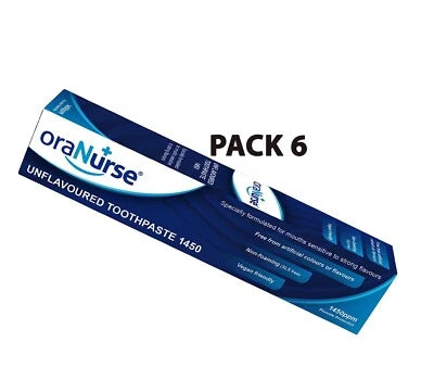 Oranurse Calm & Clean Toothpaste-Unflavoured Toothpaste 50ml pack of 8 from UK