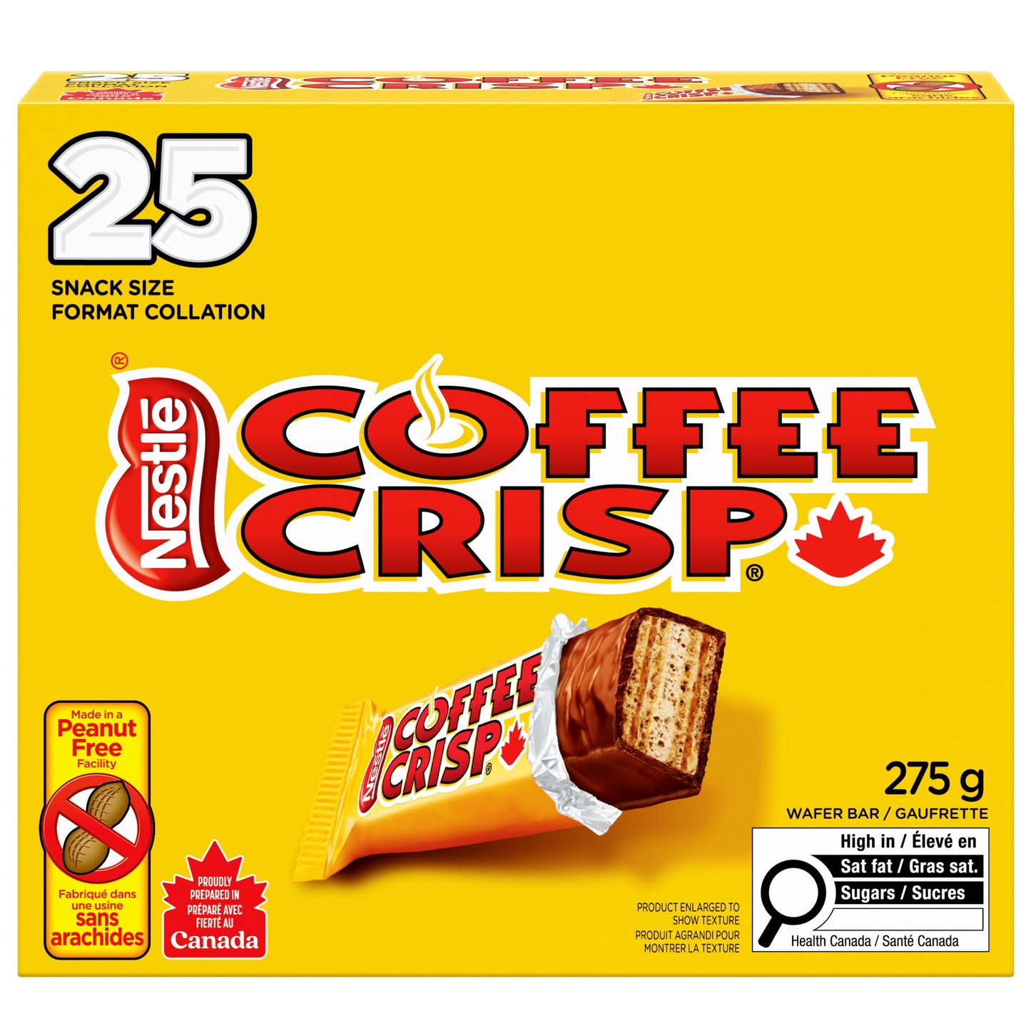 Nestlé Coffee Crisp Chocolate Bar 275g Canadian Chocolate Candy – Free Shipping