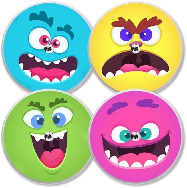 MySweetStitch Freestyle Libre 1 & 2 Sensor Sticker Set of 4 Sugar Monster   Made in Germany