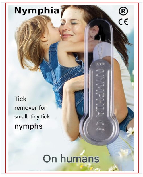 DermExtract Tick Tool -NYMPHIA Tick Remover Pack of 1- From Germany