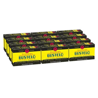 Supreme by Bustelo Espresso Style Coffee 12 Pack Medium Dark Roast 10oz