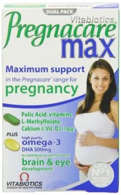 Vitabiotics Pregnacare Max Advanced Pregnancy Supplement – 28 Caps + 56 Tabs - From UK