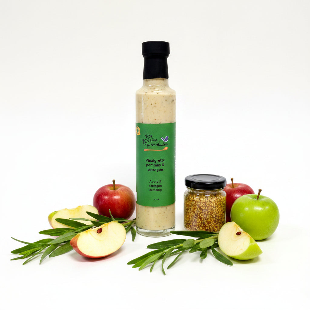 Miss Marmelades Apple & Tarragon Vinaigrette | 250 mL | Quebec Artisan Dressing | FREE SHIPPING 🍎🌿