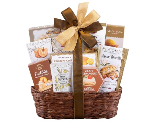 Wine Country Bon Appetit Gourmet Gift Basket Assorted Snacks Gift for Family & Friends