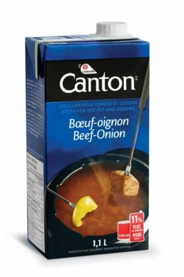 Canton Fondue Broth Beef & Onion 1.1L – Ready-to-Use Hot Pot & Cooking Broth for Fondue, Meat & Vegetables