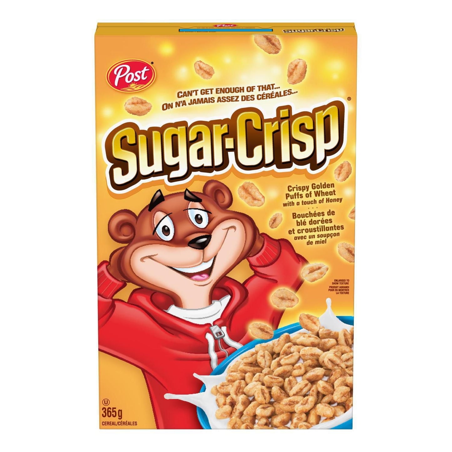 4 boxes- Post Sugar Crisp Cereal, 365 g From Canada