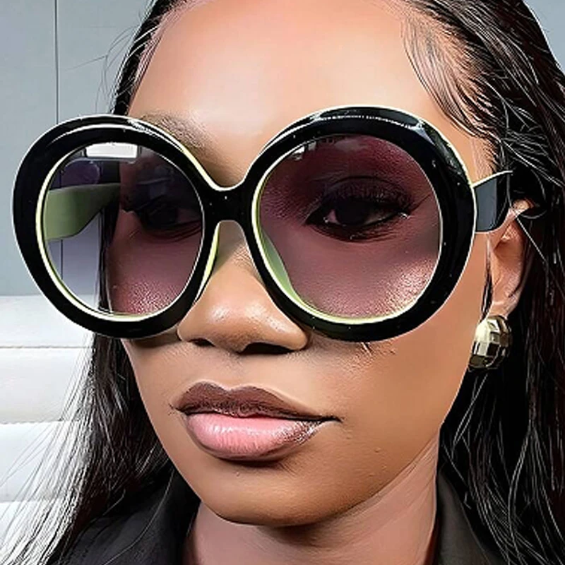 Retro Oversized Round Sunglasses for Women | Big Fashion Frame | Vintage Beach & Vacation Eyewear | FREE SHIPPING 🕶️☀️
