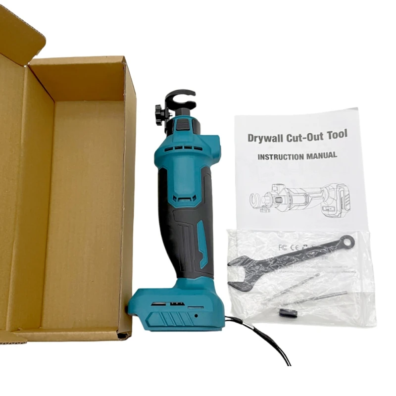 Brushless 3-Speed Electric Drywall Cut-Out Tool — 30,000 RPM Cordless Rotary Saw for DeWalt/Makita Batteries