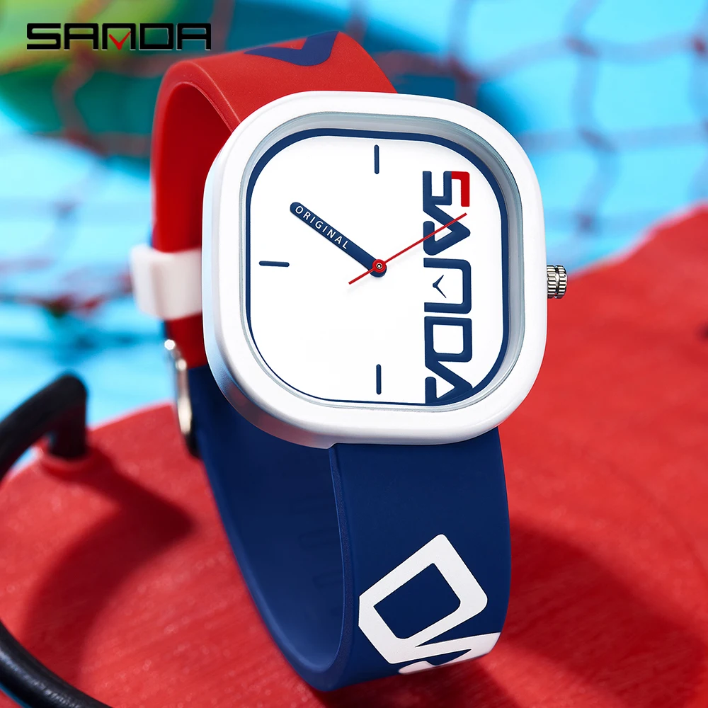 Original SANDA Men's Quartz Sports Watch | Waterproof Silicone Strap | Casual Fashion Wristwatch | Simple Design | FREE SHIPPING ⌚🏃‍♂️